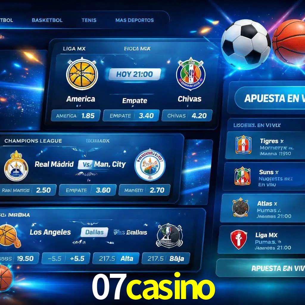 Mercados de apuestas deportivas 07casino para jugadores en México