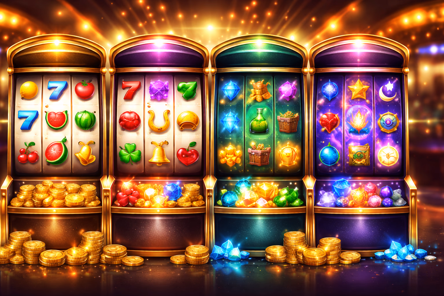 Tragamonedas destacadas y categorías de carretes 07casino
